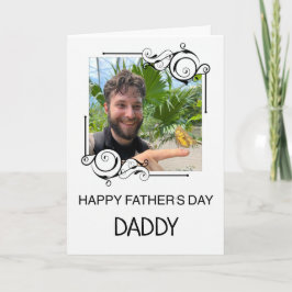 Glückliche Vatertag Daddy Custom Foto Card Karte