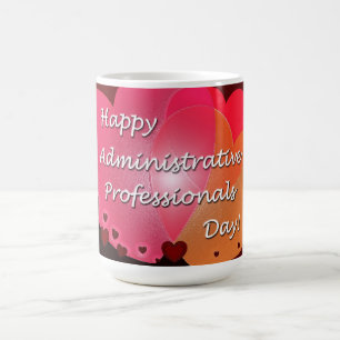 Glückliche Verwaltungsfachleute-Tagesherzen Kaffeetasse