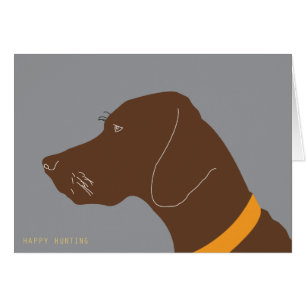 Glückliche Vizsla Jagd