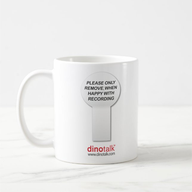 Glückliche Vorsprungs-Kaffee-Tasse Kaffeetasse (Links)