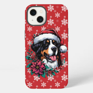 Glückliche Weihnachten Bernese Mountain Hund Weihn iPhone Hülle