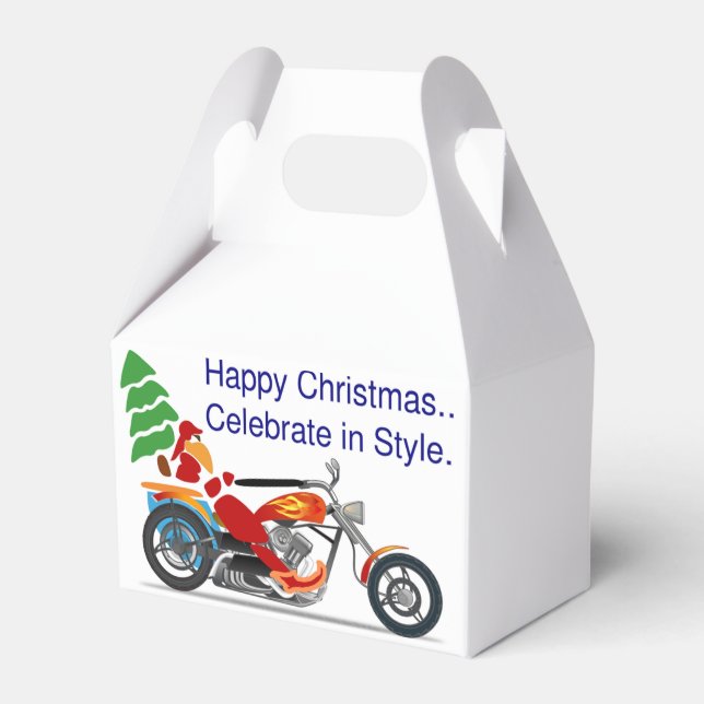 GLÜCKLICHE WEIHNACHTEN, FEIERFEIERN IM STIL GESCHENKSCHACHTEL (Vorderseite)