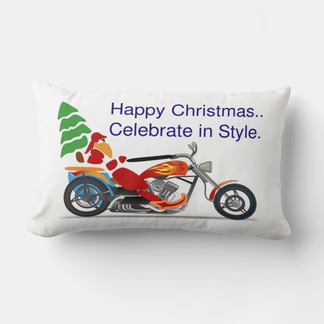 GLÜCKLICHE WEIHNACHTEN, FEIERN IM STIL LUMBAR PILL LENDENKISSEN (Vorderseite)