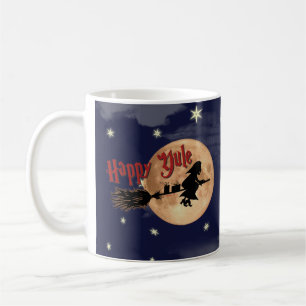 Glückliche Weihnachten-Hexe-WeihnachtsTasse Kaffeetasse