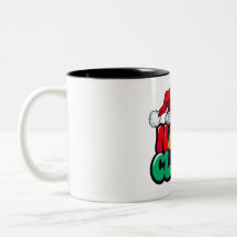 Glückliche Weihnachten Zwei-Tone-Tasse