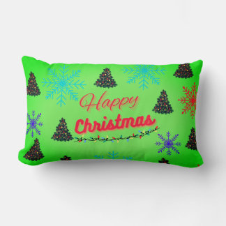 Glückliche Weihnachtskissen Lendenkissen