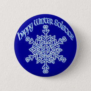 Glückliche Winter-Sonnenwende Button