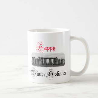 Glückliche Winter-Sonnenwende Stonehenge Kaffeetasse