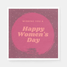 Glückliche Wünsche für Frauen rot