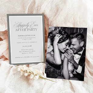 Glückliche-Zeit-nach-der-Hochzeit-Party   Salbeigr Einladung