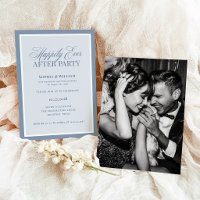Glückliche Zeit nach der Party | Staubblaues Elope