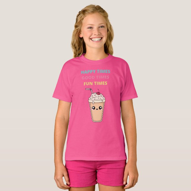 Glückliche Zeiten, gute Zeiten, lustige Zeiten, T  T-Shirt (Vorne ganz)