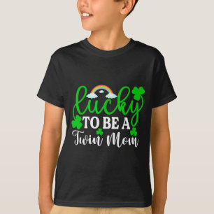 Glückliche Zwillingsmama-Shirt Lustiges St. Patric T-Shirt