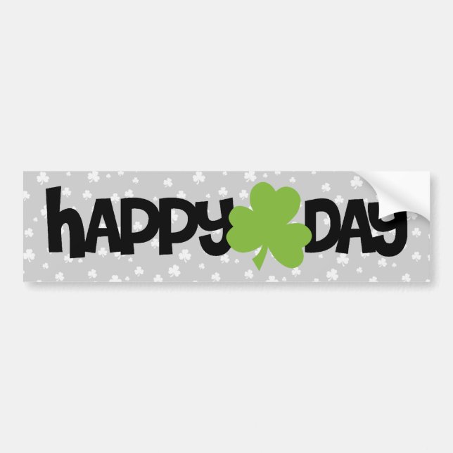 Glücklichen St Patrick Tag Autoaufkleber (Vorne)