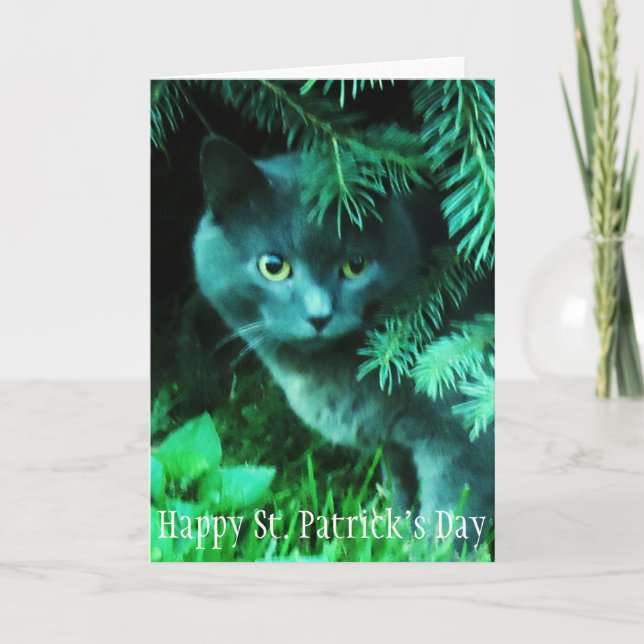 Glücklichen St Patrick Tag Karte (Vorderseite)