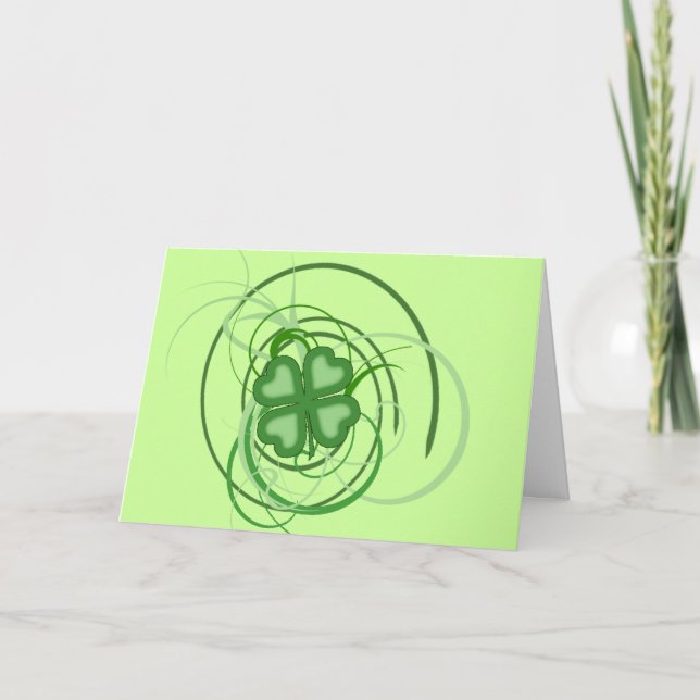 Glücklichen St Patrick Tag Karte (Vorderseite)