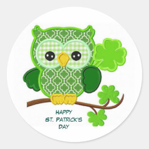 Glücklichen St Patrick Tag Runder Aufkleber