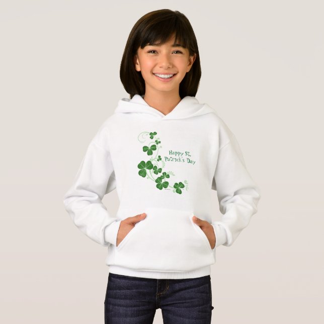 Glücklichen St Patrick Tag scherzt Sweatshirt (Vorne ganz)