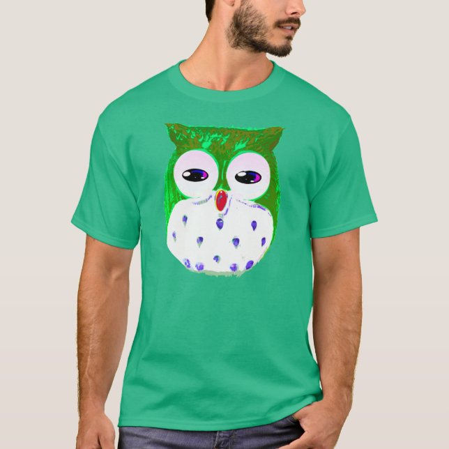 Glücklichen St Patrick Tageseule T-Shirt (Vorderseite)