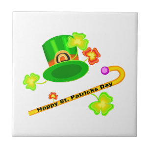 Glücklichen St Patrick Tageshut u. Stock-Collage Fliese