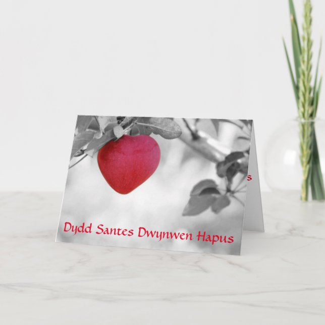 Glücklichen Tag St. Dwynwens (Apfel) Feiertagskarte (Vorderseite)