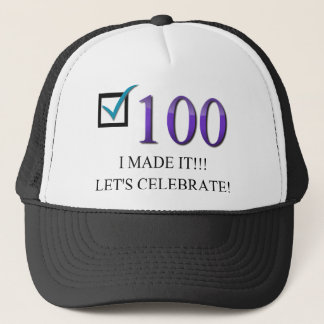 Glücklicher 100. Geburtstag Truckerkappe