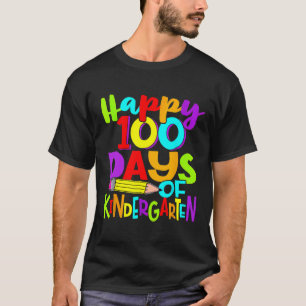 Glücklicher 100. Kindergarten 100 Tage Schule T-Shirt