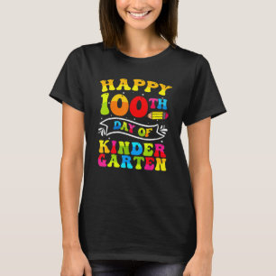 Glücklicher 100. Kindergarten 100 Tage Schule T-Shirt