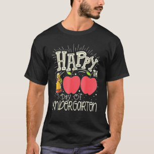 Glücklicher 100. Kindergartenlehrer oder -student T-Shirt