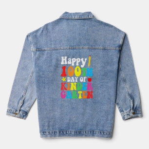 Glücklicher 100. Kindergartenlehrer Stu Jeansjacke