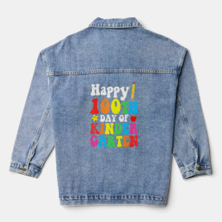 Glücklicher 100. Kindergartenlehrer Stu Jeansjacke