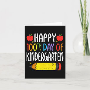 Glücklicher 100. Kindergartenlehrertag 1 Karte