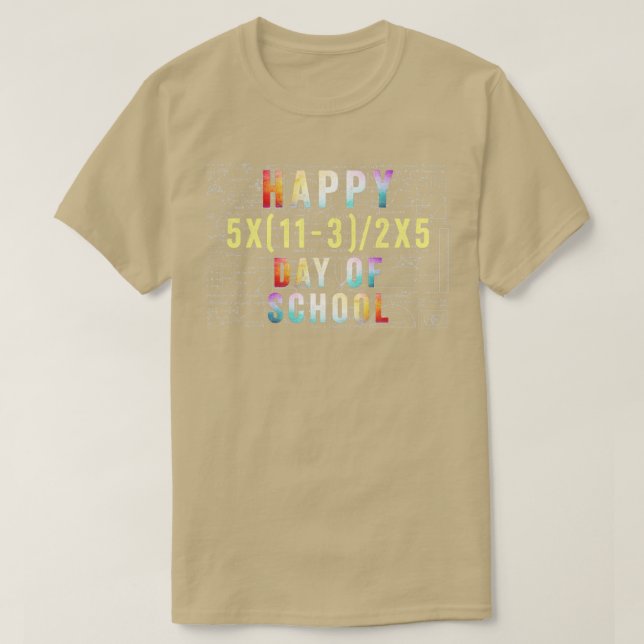 Glücklicher 100. Schultag Funny Mathe T-Shirt (Design vorne)