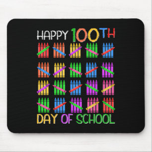 Glücklicher 100. Schultag für Lehrer Kinder 100 Ta Mousepad