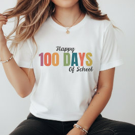 Glücklicher 100. Schultag Lehrer T-Shirt