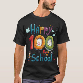 glücklicher 100. Schultag T-Shirt