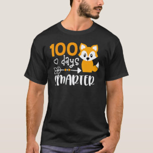 Glücklicher 100 Schultage Klügerer Süßer Fuchs-Leh T-Shirt