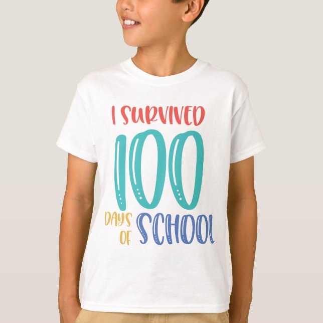 glücklicher 100. Tag der Schulkinder-Hemden T-Shirt (Vorderseite)