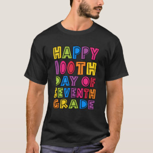 Glücklicher 100. Tag der siebten Klasse Lehrer Kin T-Shirt