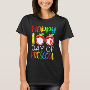 Glücklicher 100. Tag der Vorschule Virtual Teacher T-Shirt