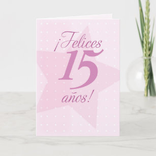 Glucklicher 15 Geburtstag Spanisch Quinceanera Karte Zazzle De