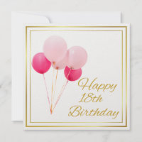 GLÜCKLICHER 18. GEBURTSTAG - GOLD FRAME