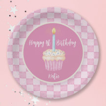 Glücklicher 1. Geburtstag Cupcake