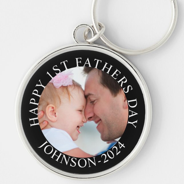 Glücklicher 1. Vatertag. Mein Niedlicher Daddy Schlüsselanhänger (Vorne)