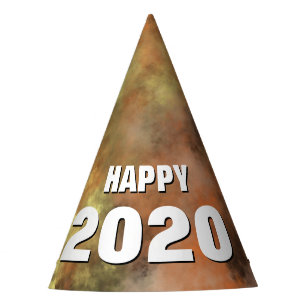 "GLÜCKLICHER 2020" das Party-Hut des neuen Jahres Partyhütchen