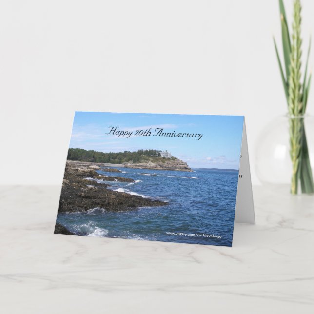 Glücklicher 20. Jahrestag Karte (Vorderseite)