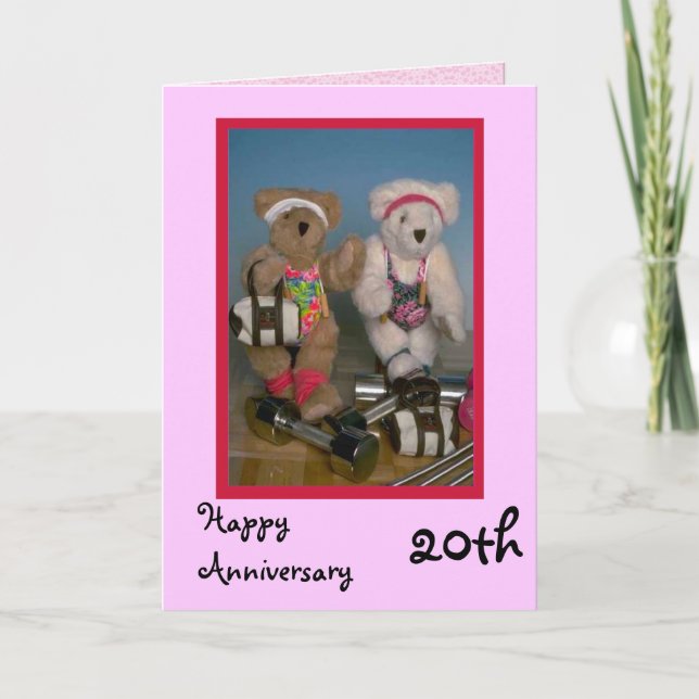Glücklicher 20. Jahrestag, kundengerecht Karte (Vorderseite)