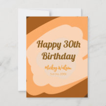 Glücklicher 30. Geburtstag rustikalen hölzern Hall