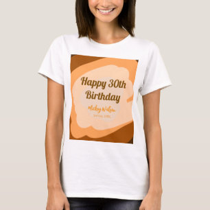 Glücklicher 30. Geburtstag rustikalen hölzern Hall T-Shirt