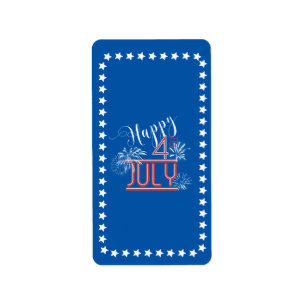 Glücklicher 4. Feuerwerk Hershey's Wrapper ID185 Adressaufkleber